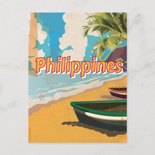 Carte Postale Affiche de voyage Vintage aux Philippines (Devant)