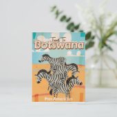 Carte Postale Affiche de voyage vintage Botswana (Debout devant)