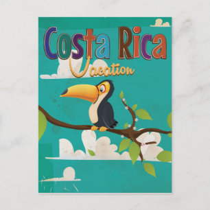 Carte Postale Affiche de voyage vintage Costa Rica