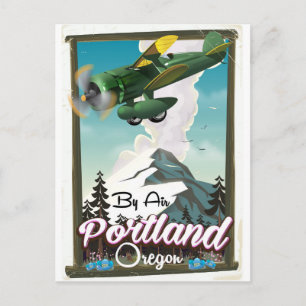 Carte Postale Affiche de voyage vintage de Portland, Oregon