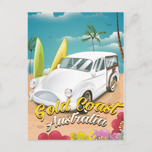 Carte Postale Affiche de voyage vintage Gold Coast Australie