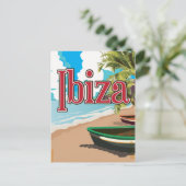 Carte Postale Affiche de voyage vintage Ibiza (Debout devant)