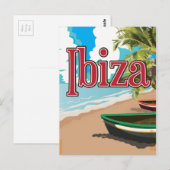 Carte Postale Affiche de voyage vintage Ibiza (Devant / Derrière)