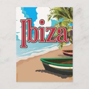 Carte Postale Affiche de voyage vintage Ibiza