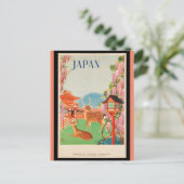 Carte Postale Affiche de voyage Vintage, Japon, (Debout devant)