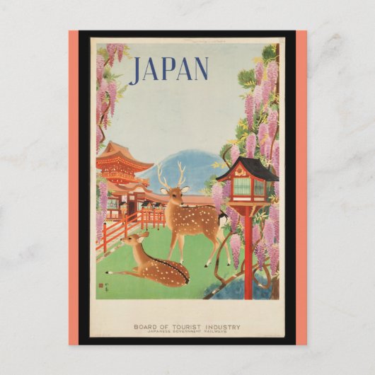 Carte Postale Affiche de voyage Vintage, Japon, (Devant)