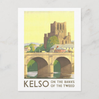 Carte Postale Affiche de voyage vintage Kelso Écosse