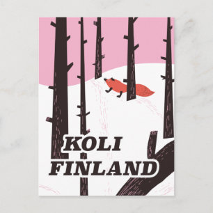 Carte Postale Affiche de voyage vintage Koli Finlande