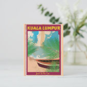 Carte Postale Affiche de voyage vintage Kuala Lumpur (Debout devant)