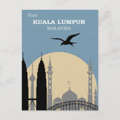 Carte Postale Affiche de voyage vintage Kuala Lumpur (Devant)