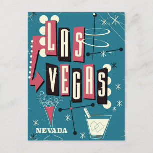 Carte Postale Affiche de voyage vintage Las Vegas nevada