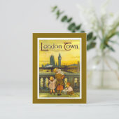 Carte Postale Affiche de voyage vintage, London Town, (Debout devant)