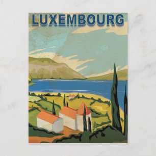 Carte Postale Affiche de voyage vintage Luxembourg