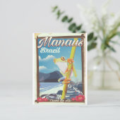 Carte Postale Affiche de voyage vintage Manaus Brésil (Debout devant)