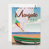 Carte Postale Affiche de voyage vintage Margate Kent (Devant / Derrière)