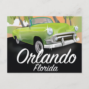 Carte Postale Affiche de voyage vintage Orlando Floride