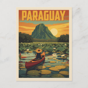 Carte Postale Affiche de voyage vintage Paraguay Nature Lac