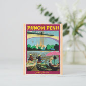 Carte Postale Affiche de voyage vintage Phnom Penh (Debout devant)