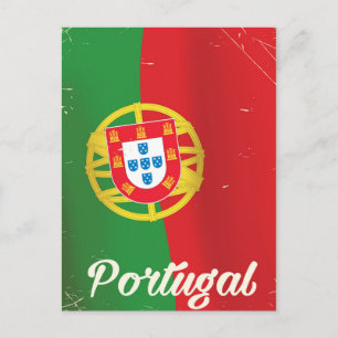 Carte Postale Affiche de voyage vintage Portugal.