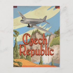 Carte Postale Affiche de voyage vintage République tchèque
