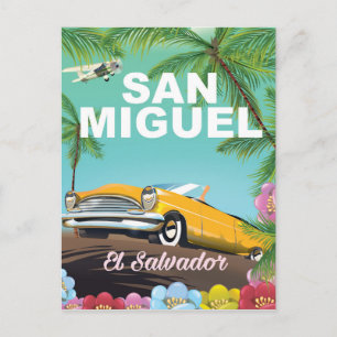 Carte Postale Affiche de voyage vintage San Miguel El Salvador
