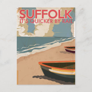 Carte Postale Affiche de voyage vintage Suffolk Angleterre