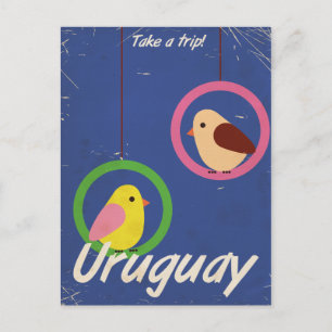 Carte Postale Affiche de voyage vintage Uruguay