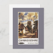 Carte Postale Affiche des chemins de fer britanniques vue panora (Devant / Derrière)