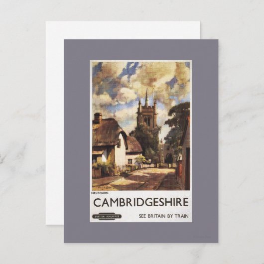 Carte Postale Affiche des chemins de fer britanniques vue panora (Devant / Derrière)