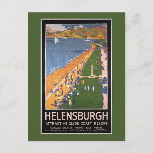 Carte Postale Affiche des foules le long de Clyde Coast Beach Ra (Devant)