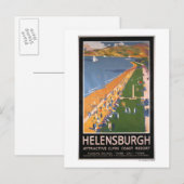 Carte Postale Affiche des foules le long de Clyde Coast Beach Ra (Devant / Derrière)