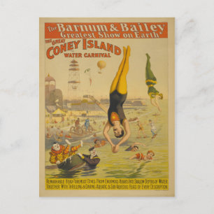 Carte Postale Affiche du Carnaval de la Grande île de Coney