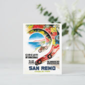 Carte Postale Affiche du Grand Prix de San Remo 1947 (Debout devant)