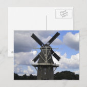 Carte Postale Affiche du moulin néerlandais (Devant / Derrière)