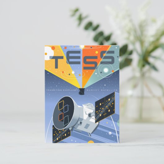 Carte Postale Affiche du télescope spatial Tess. (Debout devant)