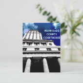 Carte Postale Affiche du tribunal de Miami (Debout devant)