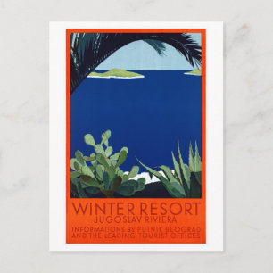 Carte Postale Affiche du Vintage voyage de Yougoslavie Putnik re