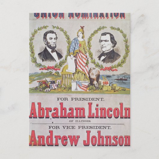 Carte Postale Affiche électorale de campagne pour l'union (Devant)