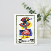 Carte Postale Affiche fidjienne restaurée (Debout devant)