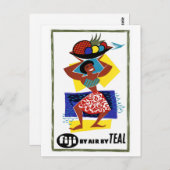 Carte Postale Affiche fidjienne restaurée (Devant / Derrière)