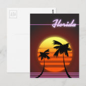 Carte Postale Affiche Florida Sunset 1984 (Devant / Derrière)