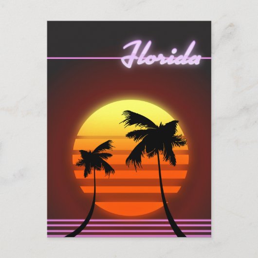 Carte Postale Affiche Florida Sunset 1984 (Devant)