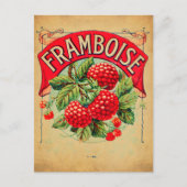 Carte Postale Affiche framboise, fruit, strawberry, raspberry, s (Devant)