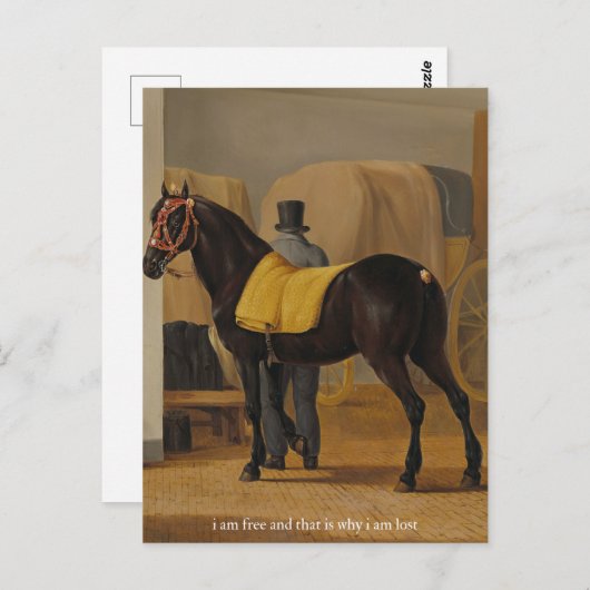 Carte Postale affiche gratuit et perdu (Devant / Derrière)