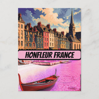 Carte Postale Affiche Honfleur France Voyage Impression Vintage