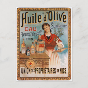 Carte Postale Affiche huile d'olive