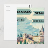 Carte Postale Affiche imprimable de voyage à Grenade - Affiches (Devant / Derrière)