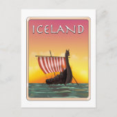 Carte Postale Affiche Islande Viking Travel (Devant)
