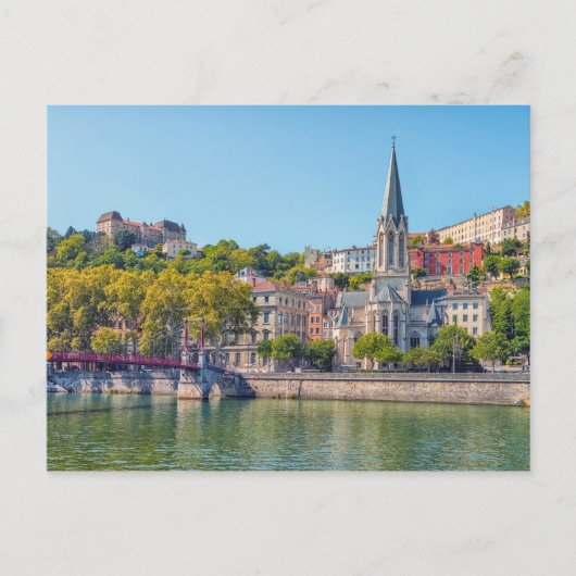 Carte Postale Affiche Les couleurs de Lyon (Devant)