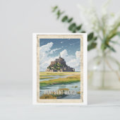 Carte Postale Affiche Mont Saint-Michel - France - (Debout devant)
